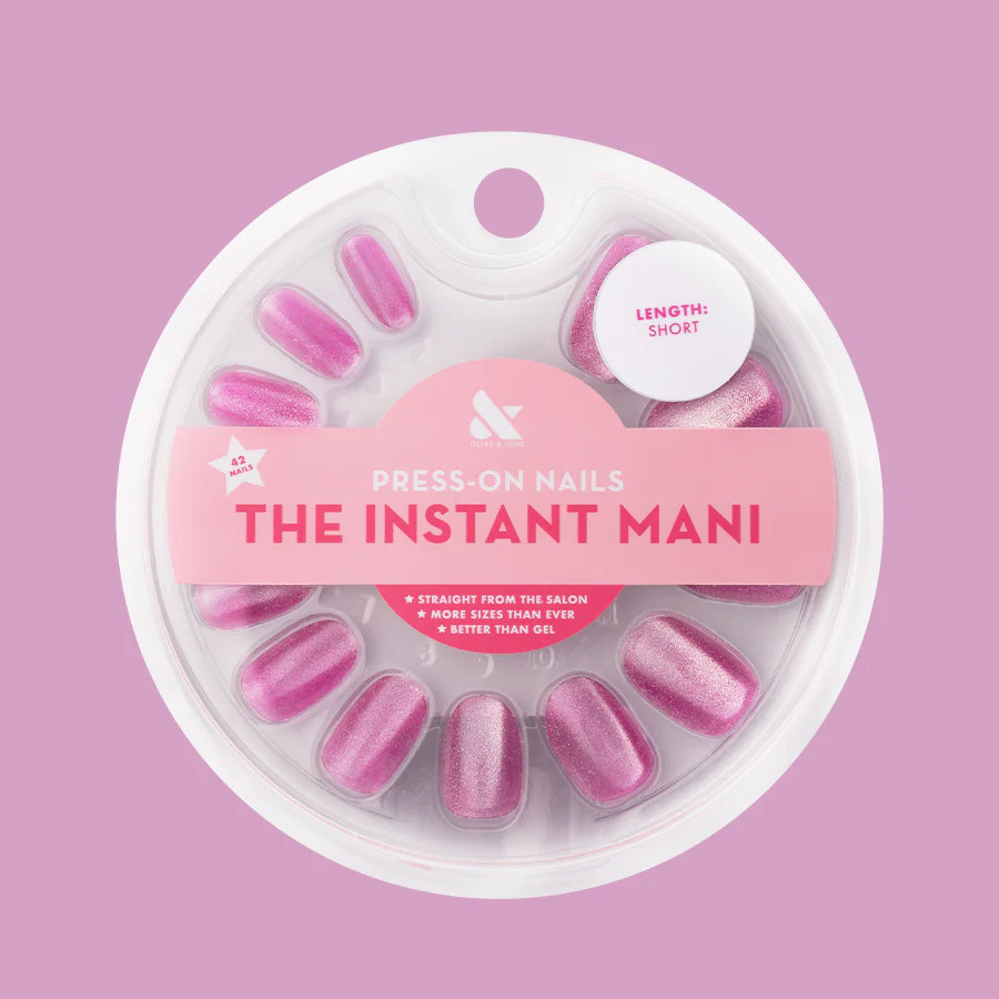 Pink Dream Velvet - Press-On | Short | Round | Olive & June