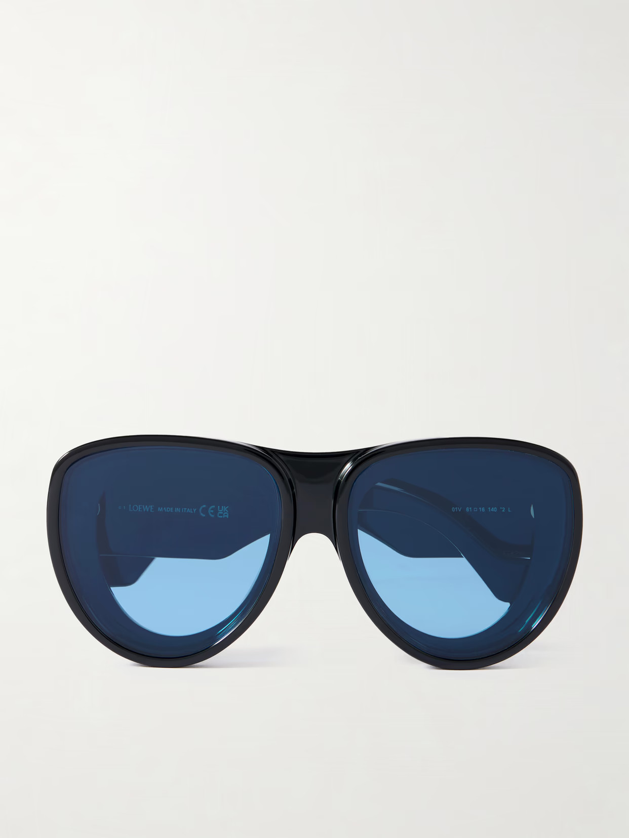 Loewe - + Paula's Ibiza Oversized Aviator-style Acetate Sunglasses - Black - One size | NET-A-PORTER APAC