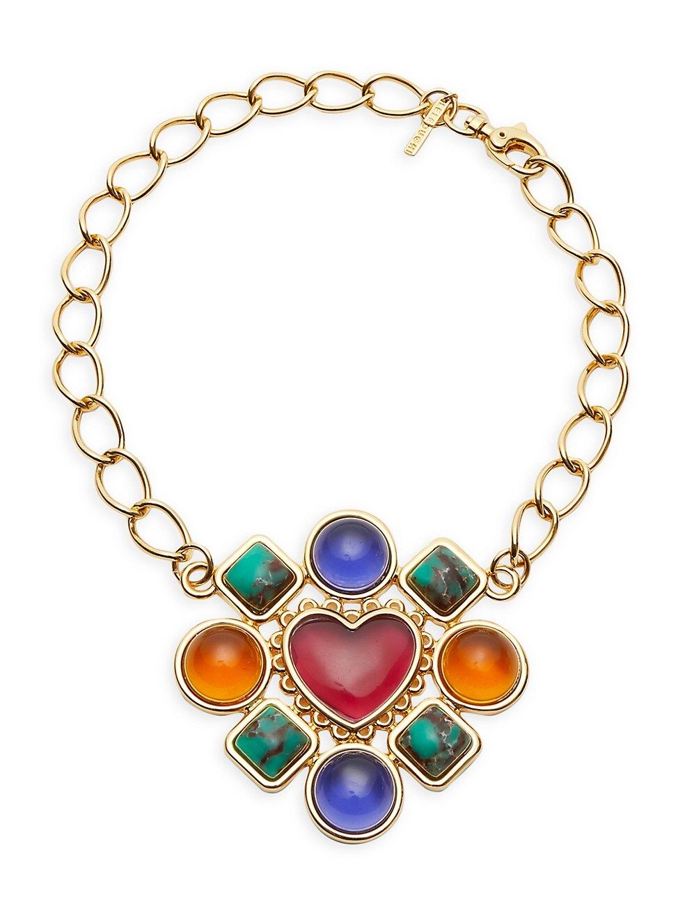 Candy Heart 14K-Gold-Plated, Stone, & Resin Pendant Necklace | Saks Fifth Avenue
