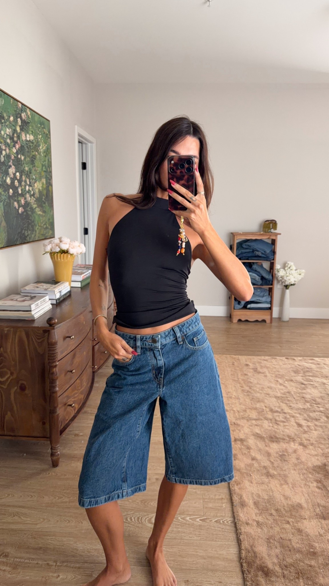 Date night spring outfit !!! Going to pair with kitten heels! Size XS top and  26 jorts 

#LTKSeasonal #LTKgrwm #LTKootd