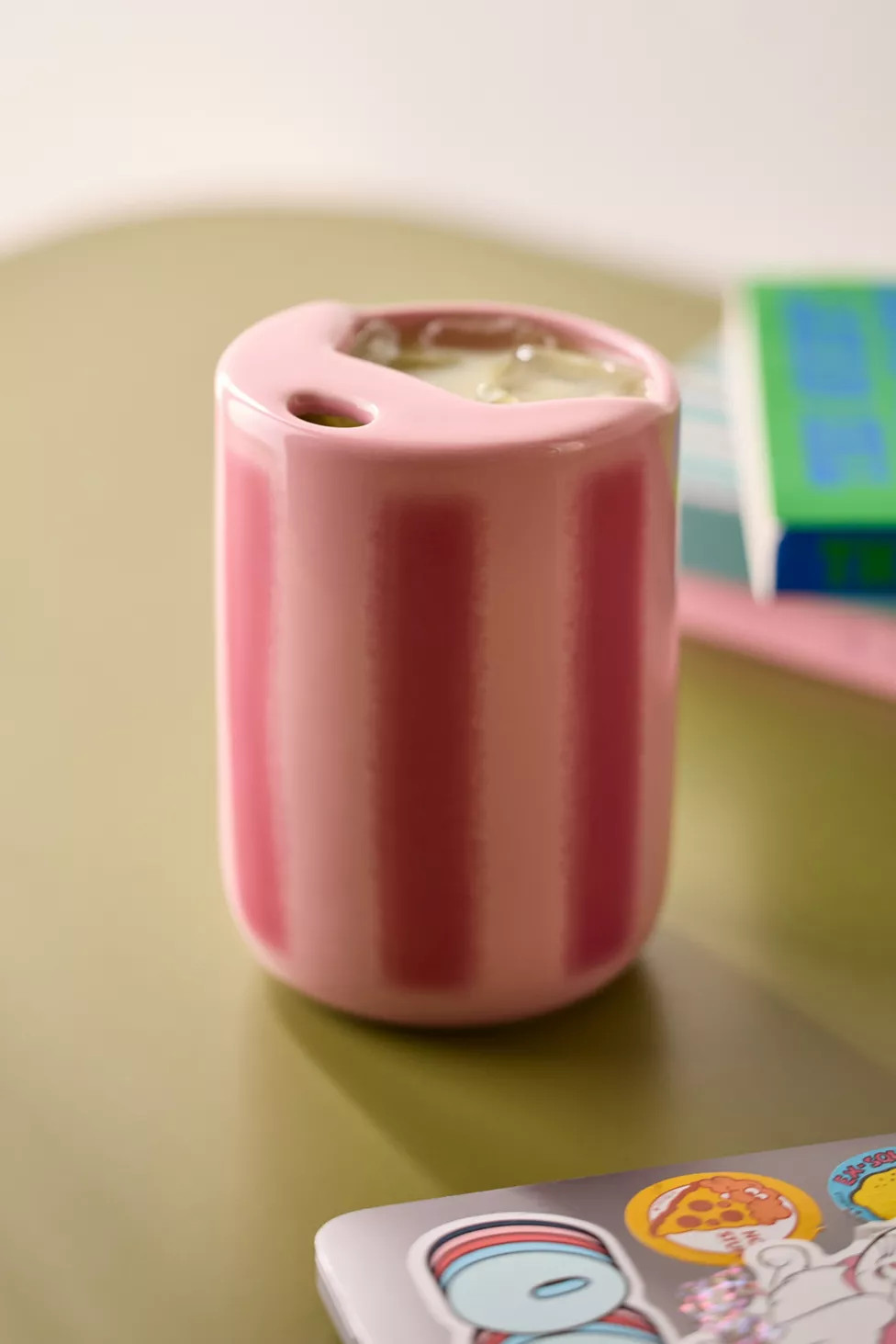 Patterned Matcha Ceramic Sipper | Urban Outfitters (US and RoW)