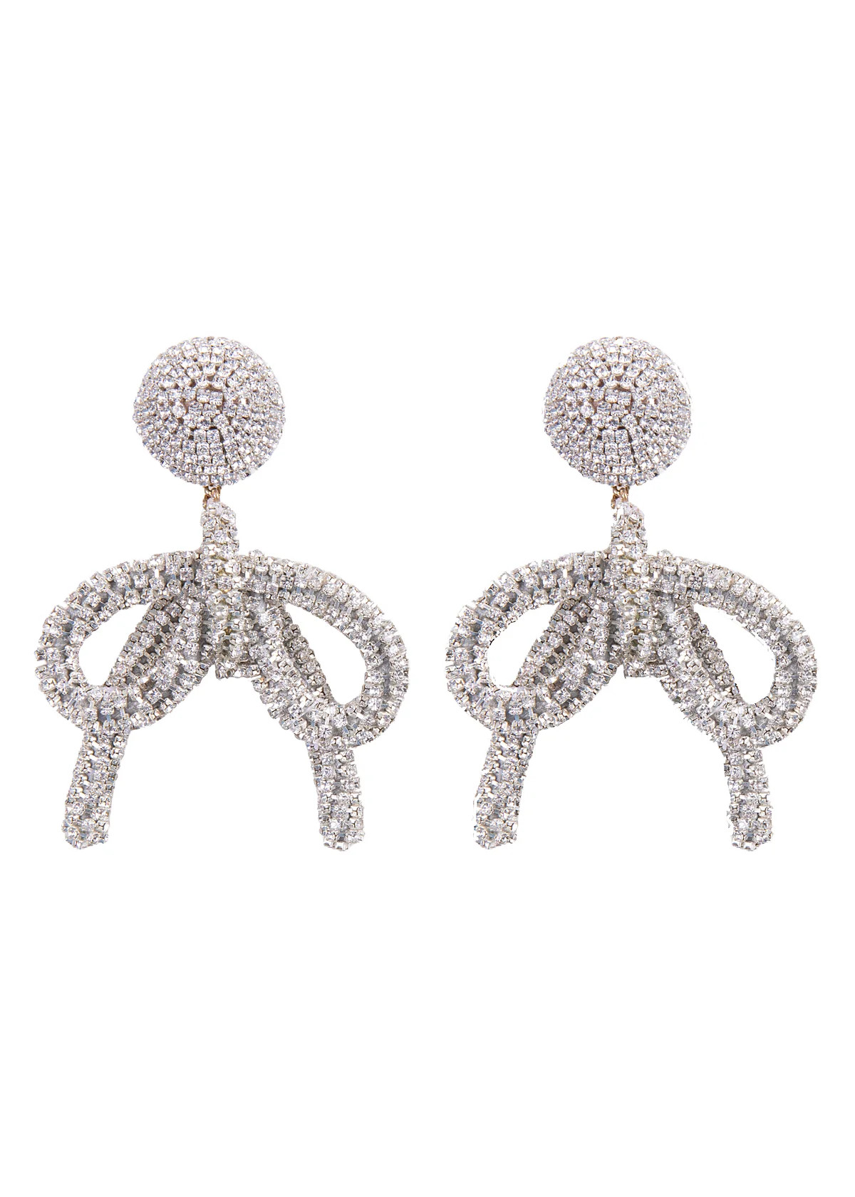 Bow Earring in Crystal | Over The Moon