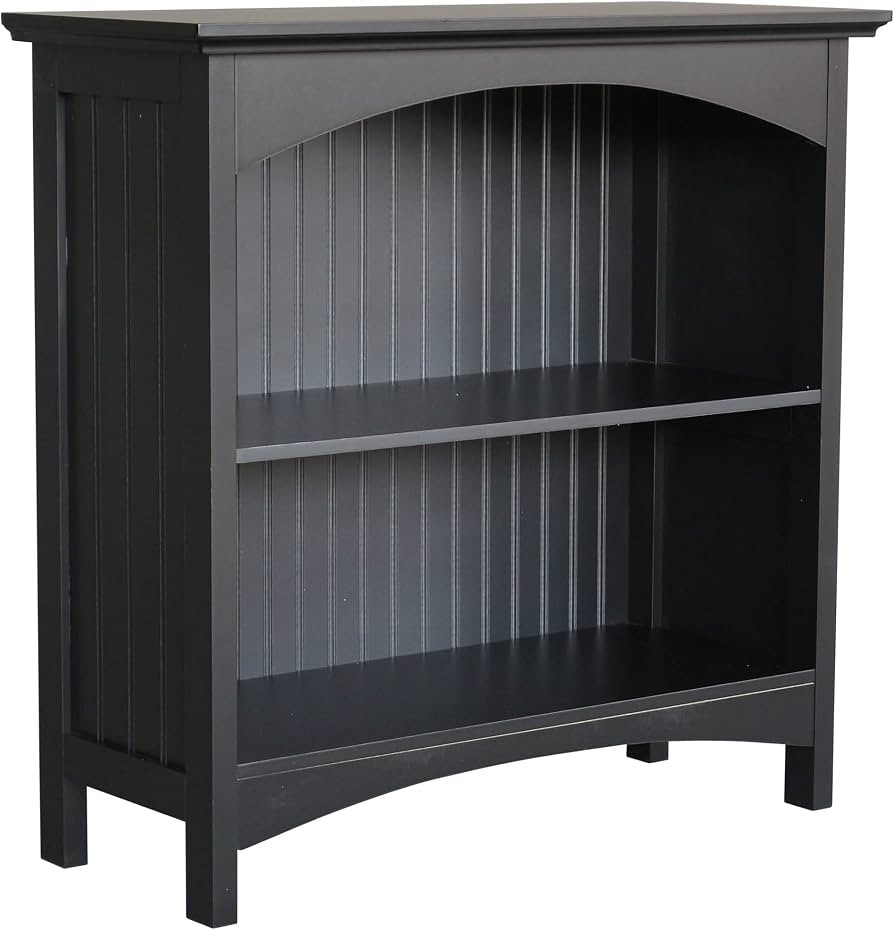 eHemco 2 Tier Bookcase with 2 Arched Supports, 29 Inches, Black | Amazon (US)