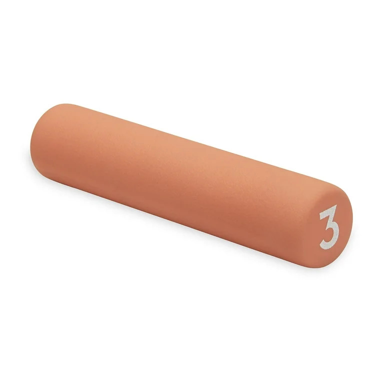 POPSUGAR Bar Weight 3lb, Neoprene Coated Fitness Hand Weight, Light Pink, Single - Walmart.com | Walmart (US)