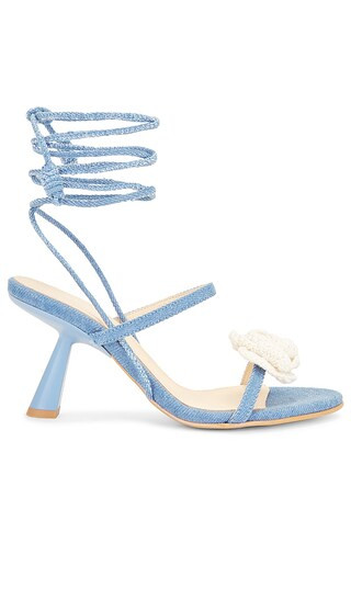 Kendra Bloom Denim Sandal in Denim Blue | Revolve Clothing (Global)