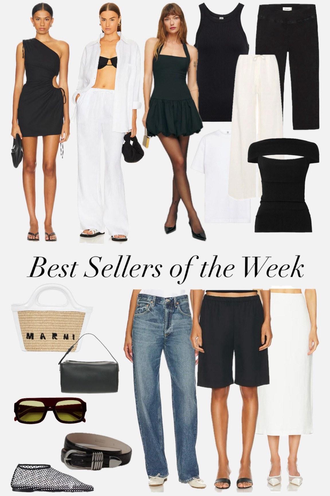 Here’s a list of my top selling and most asked about pieces of the week. I took my normal size in everything. 

Capri pants, tank top, mini dress, linen pants, 90’s row bag, linen pencil skirt, shorts, mesh shoes, Velha sunglasses, statement belt, summer outfits, outfit inspo, summer must-haves, wardrobe essentials  

#LTKSummerSales