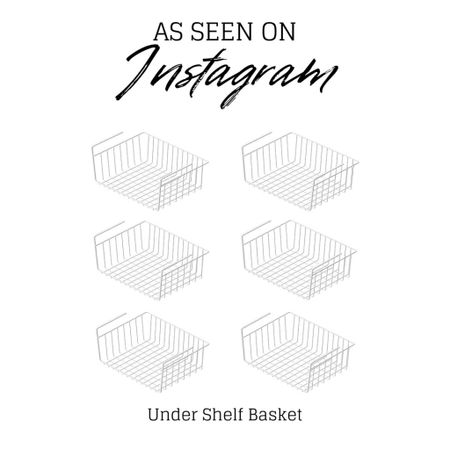 As seen on Instagram, Amazon find, under shelf basket, Brooke start at home 

#LTKhome #LTKfamily #LTKSeasonal