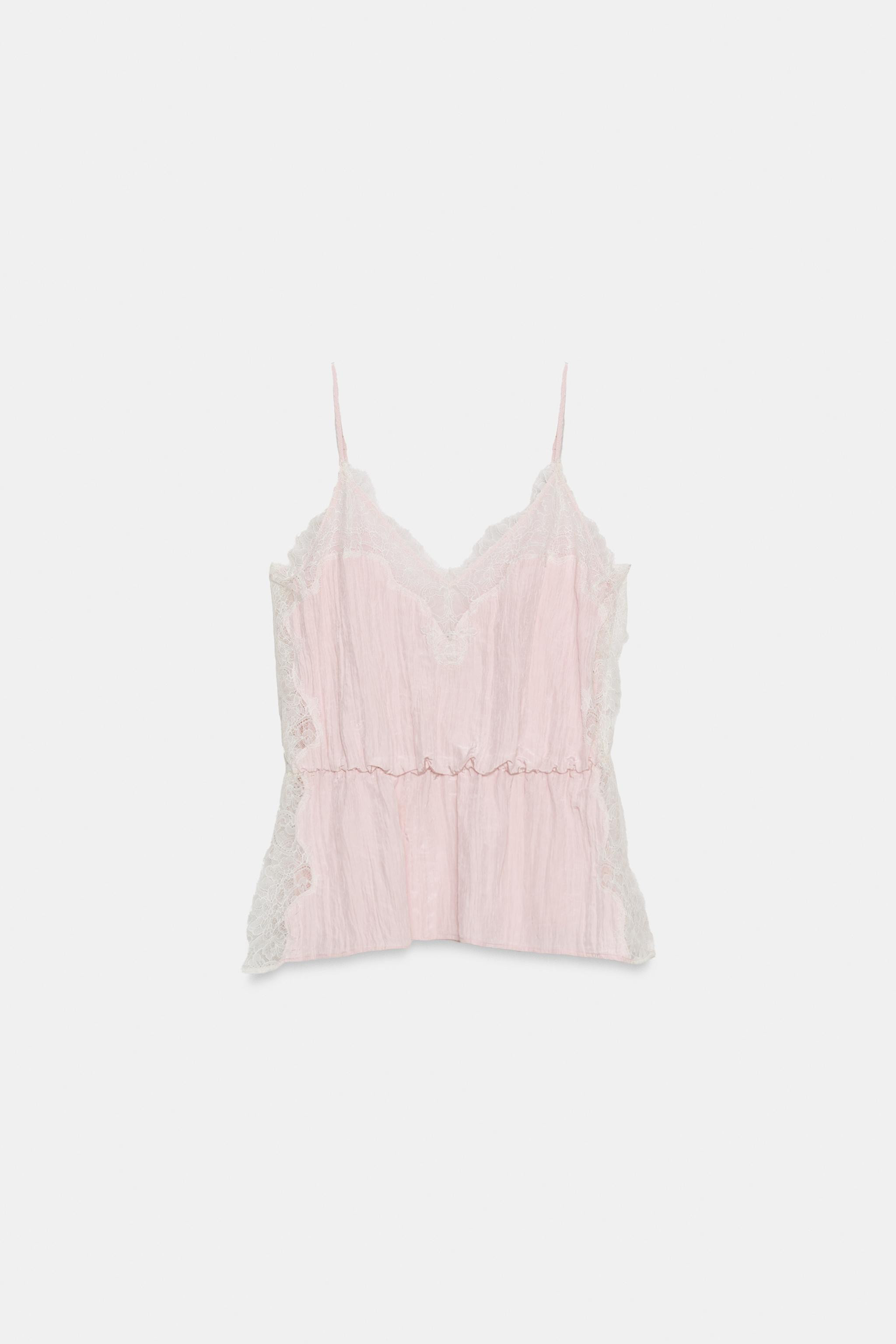 LACE CAMISOLE TOP | Zara US