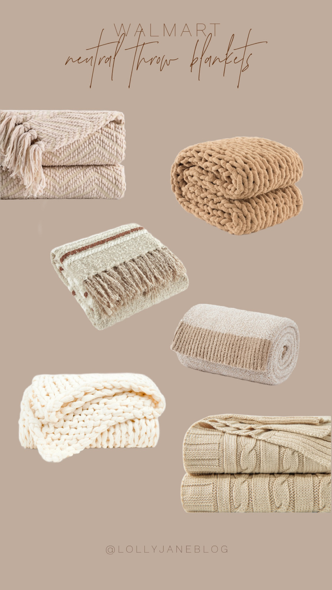 Shop Walmart's neutral throw blanket finds!! 🖤🖤🖤

Walmart has the cutest home decor finds of 2025! Neutral throw blankets are perfect for every season 🤎

#LTKMostLoved #LTKStyleTip #LTKHome