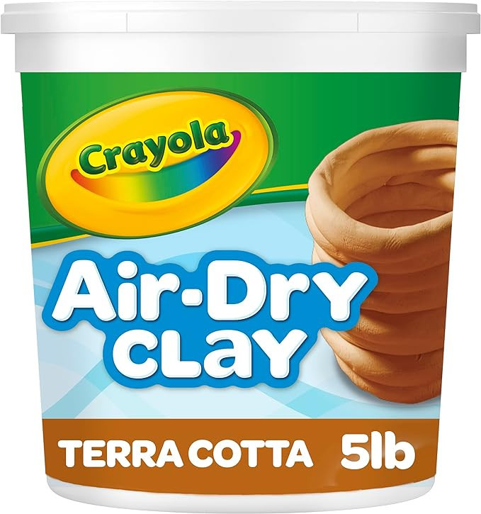 Crayola Air Dry Clay for Kids (5lbs), Reusable Bucket of Terra Cotta Clay for Sculpting, Bulk Art... | Amazon (US)
