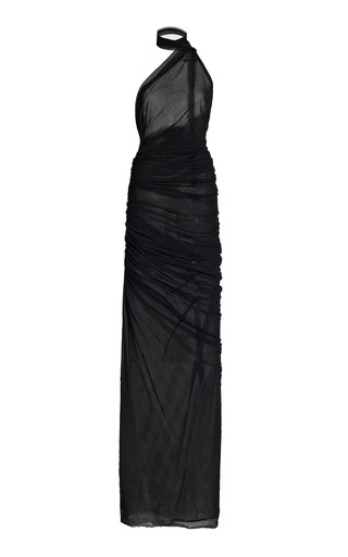 Kendall Georgette Maxi Halter Dress | Moda Operandi (Global)