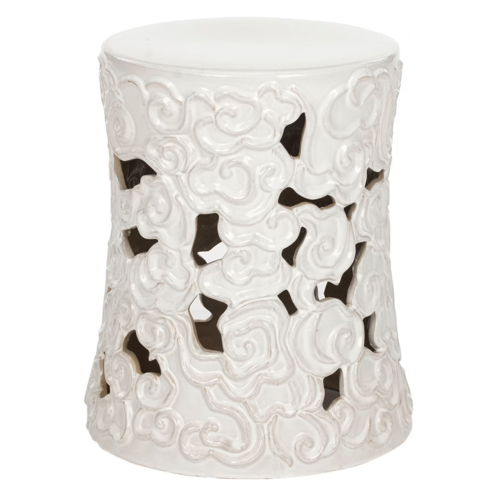 Cloud Garden Stool - White - Safavieh | Target