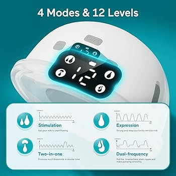 Paruu Hands Free Breast Pump P16, Wearable Breast Pump Electirc Portable with 4 Modes & 12 Levels... | Amazon (US)