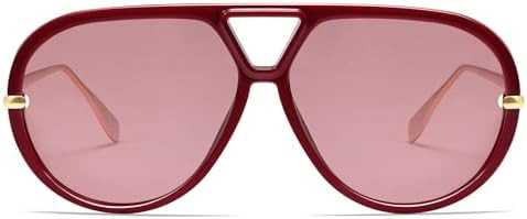 VANLINKER Oversized Trendy Polarized Aviator Sunglasses for Women Men Retro Round Sunglasses Vint... | Amazon (US)