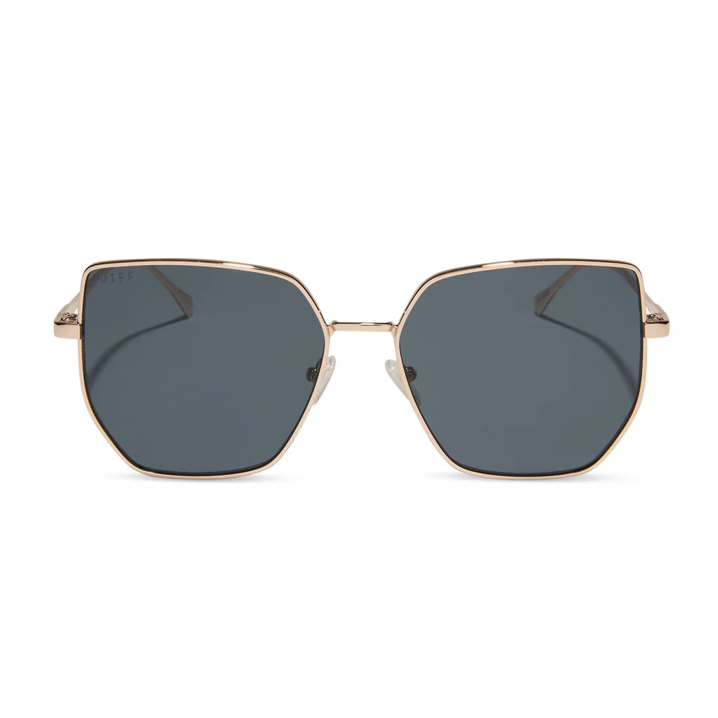 EMILY FAUVER - MAVERICK + GOLD + GREY SUNGLASSES | DIFF Eyewear
