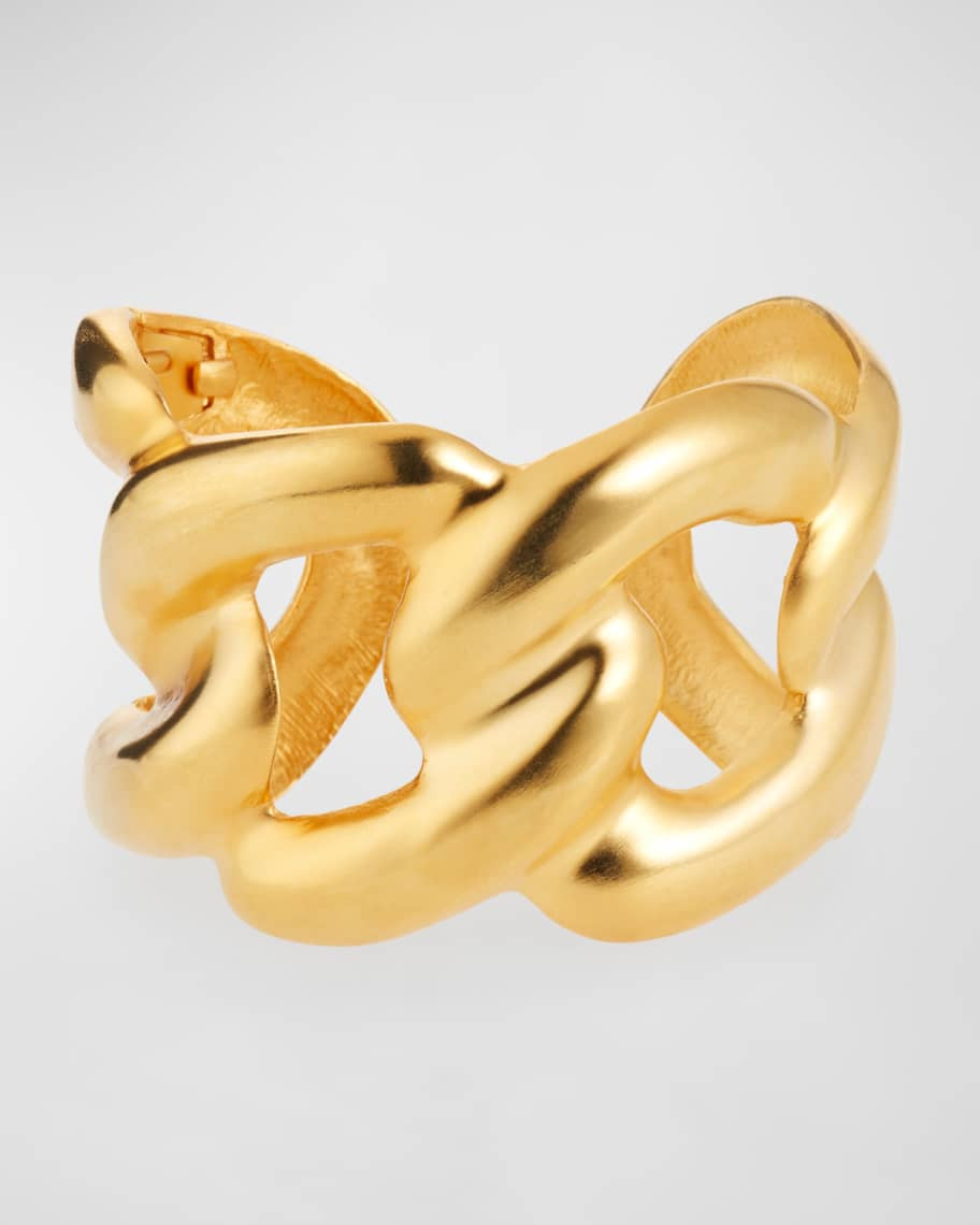 Kenneth Jay Lane Link Hinged Cuff | Neiman Marcus