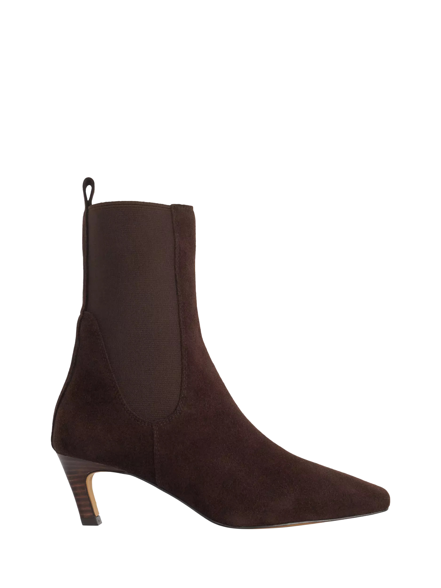 Dune London Odela Suede Ankle Boots, Brown | John Lewis (UK)