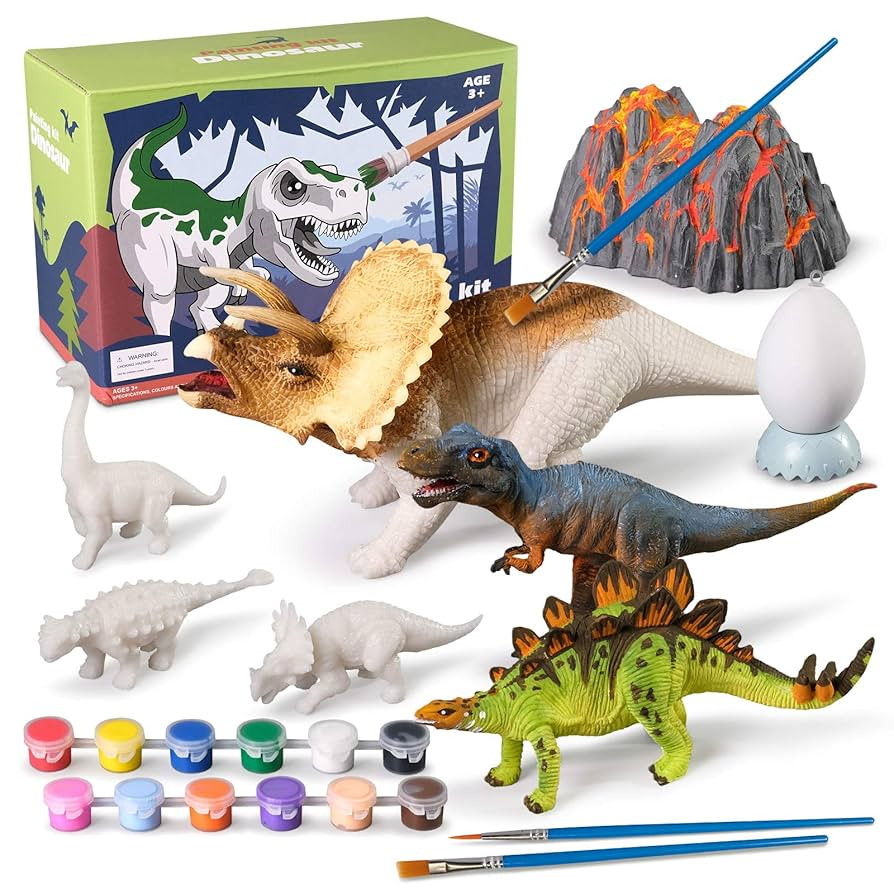 3D Dinosaurs Painting Kit with 12 Dinos for Kids Age 3-15, Arts and Crafts Kits Drawing Toys with... | Amazon (CA)