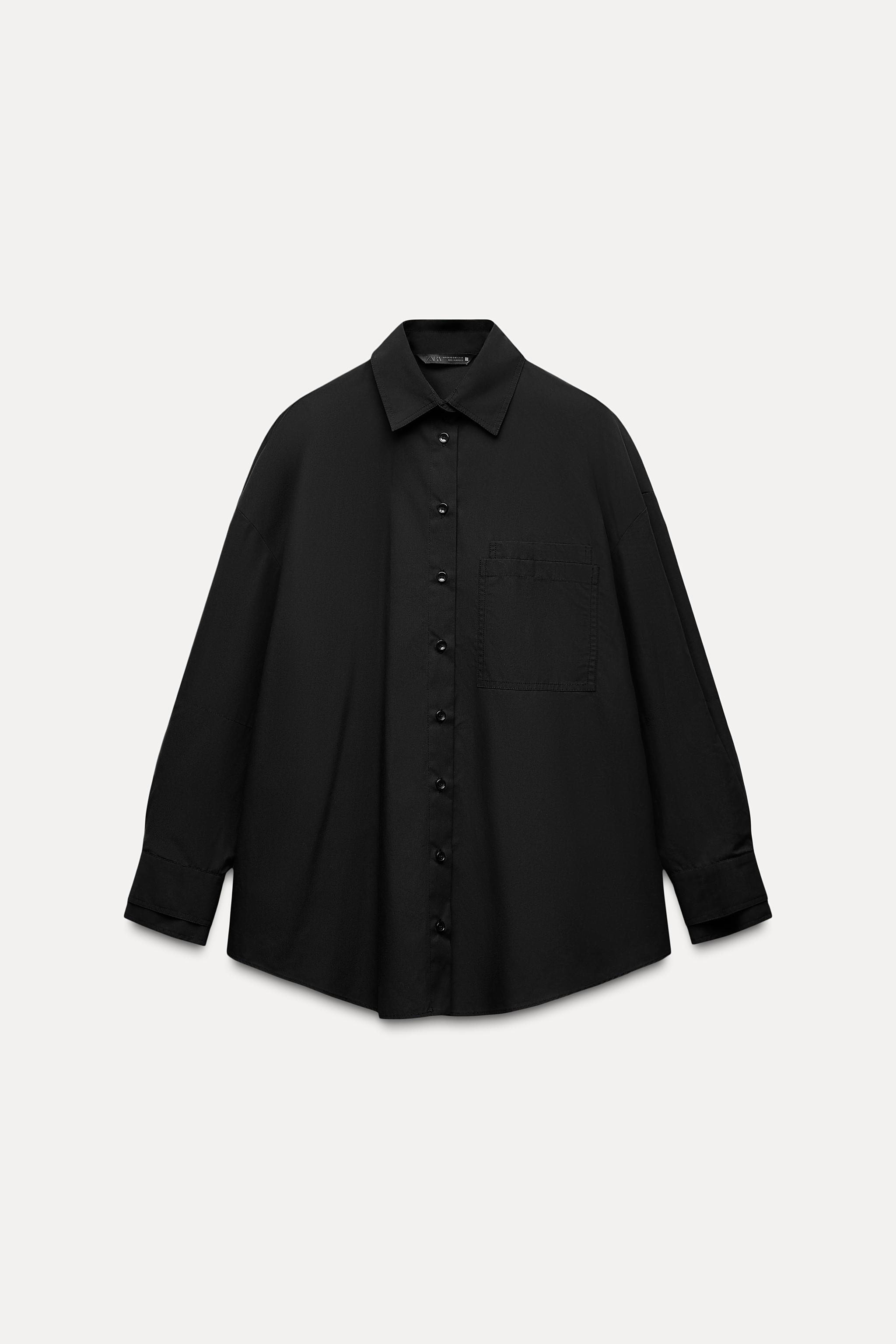 OVERSIZED POPLIN SHIRT WITH DOUBLE CUFFS | Zara UK