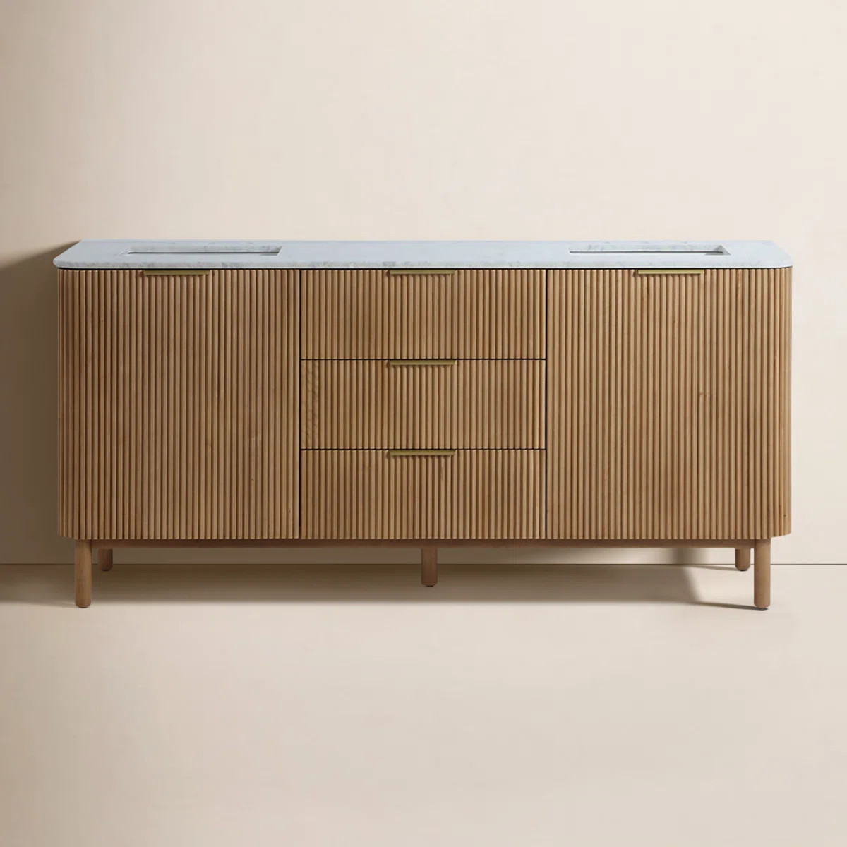 Nova 72" Marble Top Double Sink Vanity | Wayfair North America