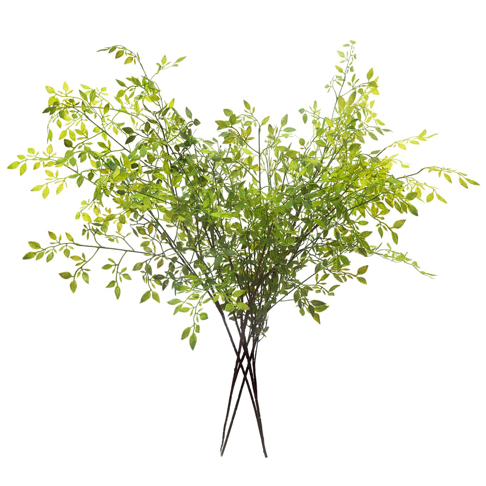 Melorca&Guilla Artificial Plants,4PCS 43.3" Green Nandina Faux Branches for Vase,Faux Greenry Ste... | Amazon (US)