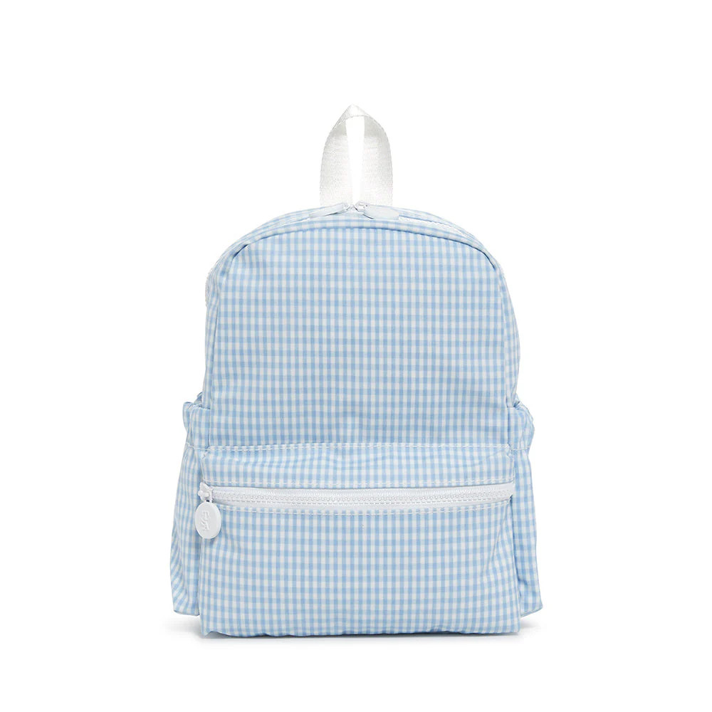 Mini Backpack - Mini Backer - Gingham Mist | TRVL DESIGN