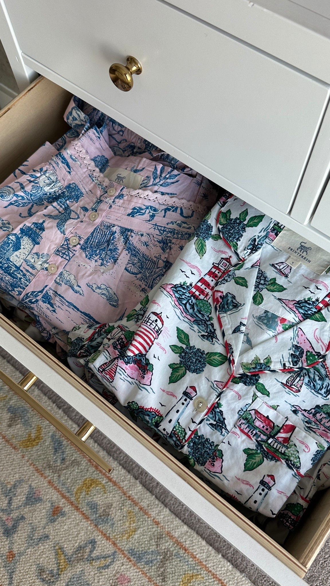 new summer pjs 🤍⚓️🌸 literally obsessed with these patterns they are so cute and fun 

#LTKSeasonal #LTKGiftGuide #LTKSummerEdit