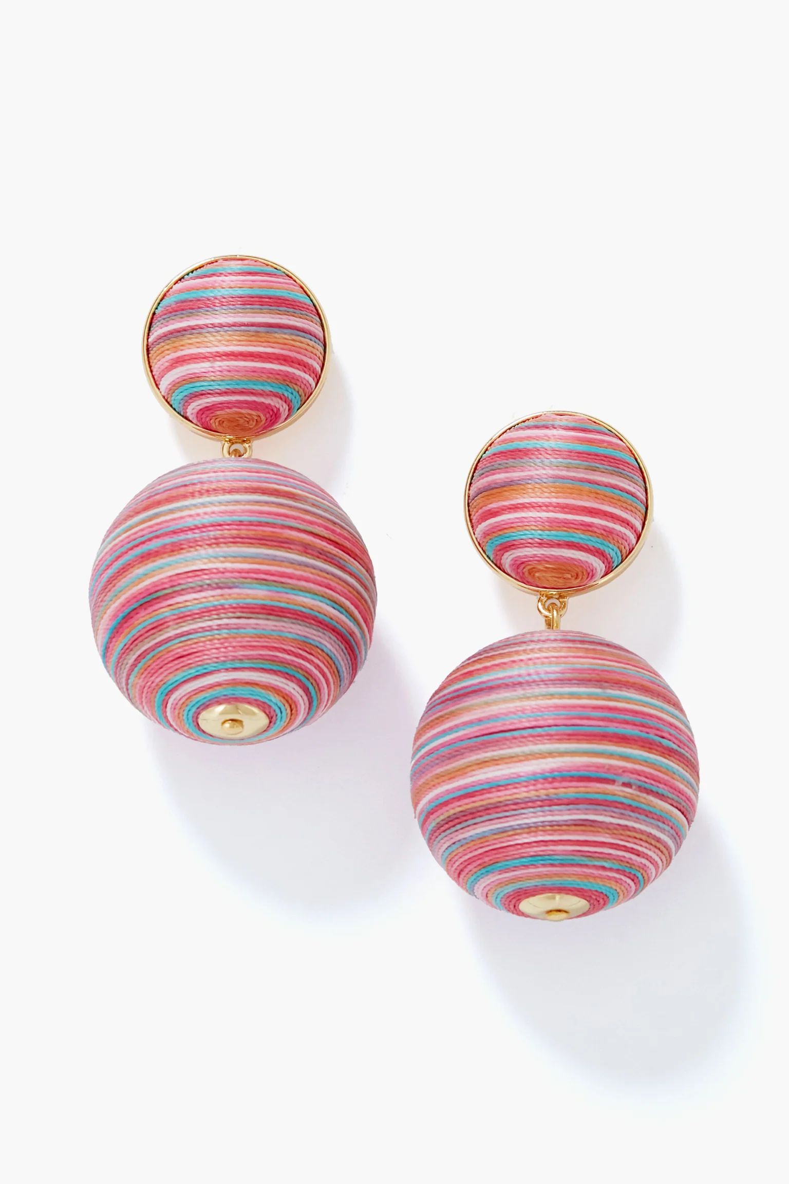 Striped Pink Rainbow Lantern Earrings | Tuckernuck (US)