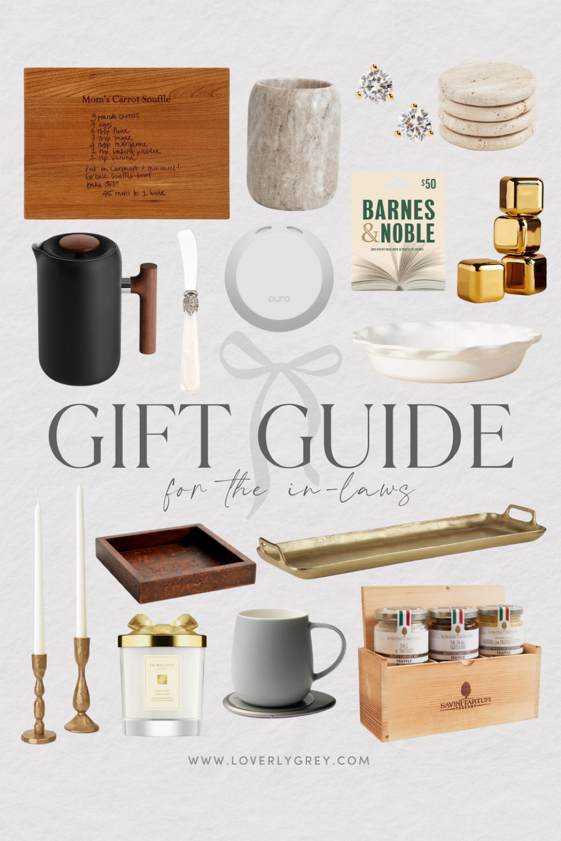 Gift ideas for in-laws! 

Loverly Grey, gift guide, Christmas gift ideas, gift ideas for in-laws, in-law gifts, family gifts

#LTKHoliday #LTKFamily #LTKGiftGuide