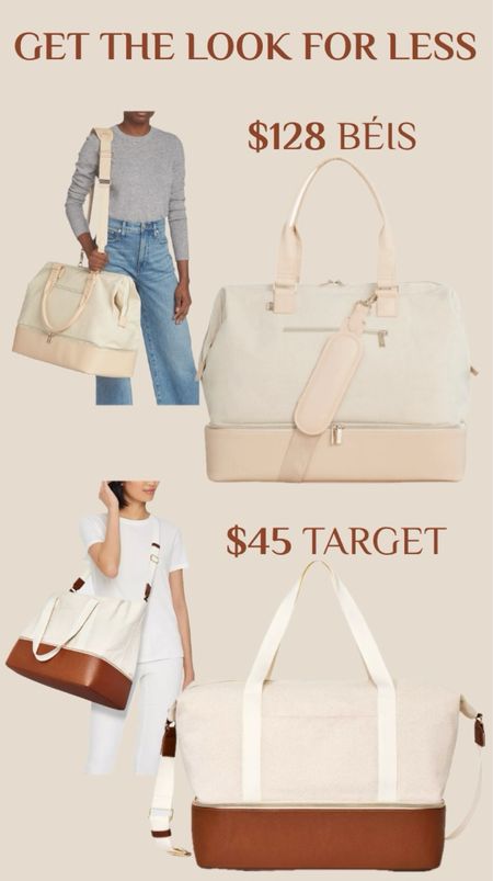 Get the Look for Less! These weekender bags are both so cute and functional! The bottom portion unzips and is perfect for shoes, both bags have a detachable strap, and the measurements are so similar! Both come in multiple colors, too. Would make a sweet graduation gift! 
…………………..
graduation gift under $50 college graduation gift gradation gift for him gradation gift for boys beis dupe graduation gift for guys high school graduation gift weekender bag beis weekender dupe beis weekender bag dupe béis dupe target finds mom bag travel bag travel weekender bag best carryon carryon bag travel must haves travel essentials get the look for less target new arrivals target weekender bag target luggage luggage under $50 bag under $50 weekender bag under $50 best luggage under $50 mother’s day gift under $50 weekender trip bag tote bag canvas tote 

#LTKFindsUnder50 #LTKTravel #LTKItBag