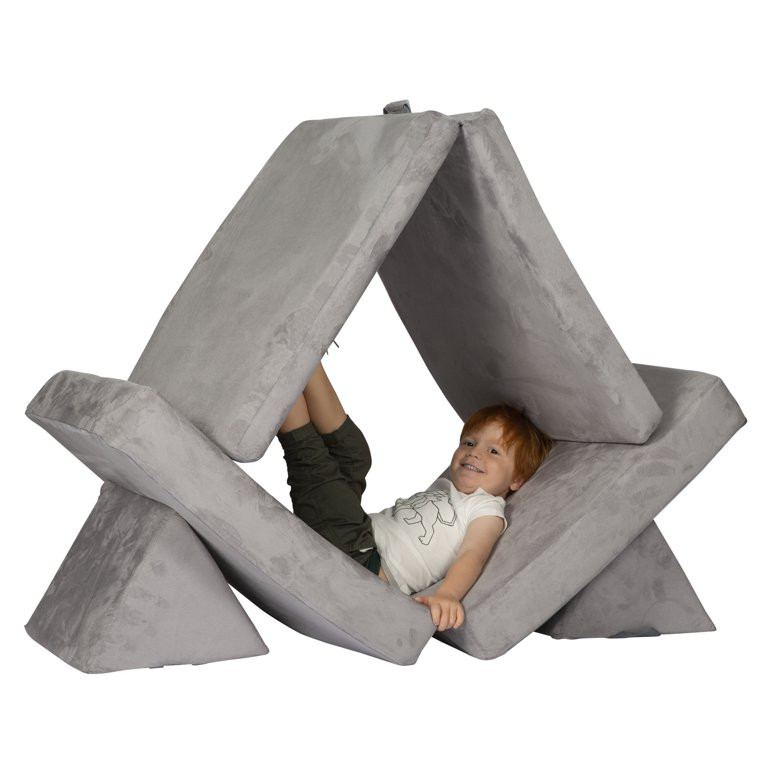 Huddle Customizable Kids Couch, Gray | Walmart (US)