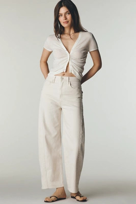 MOTHER Half-Pipe Ankle High-Rise Barrel Jeans | Anthropologie (US)
