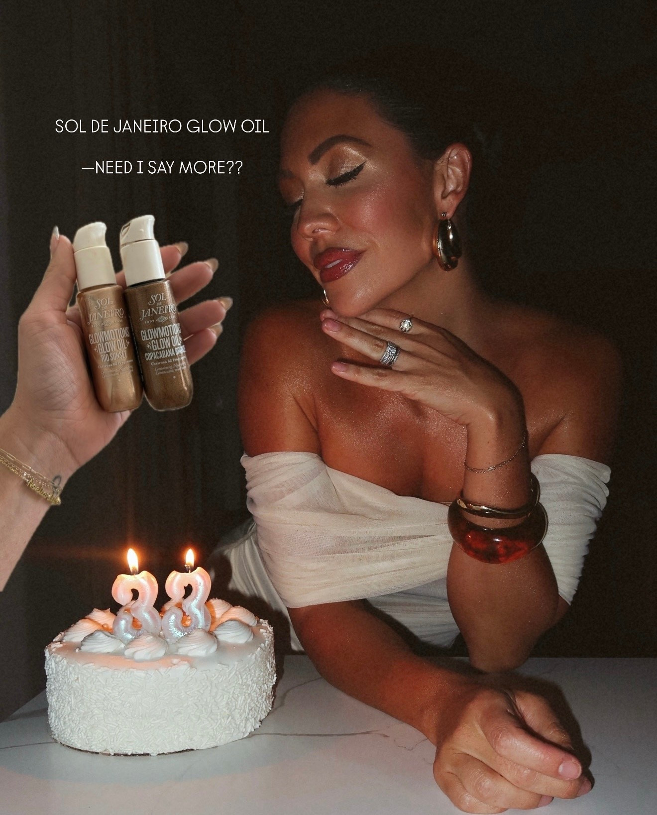 The best glow oil from @soldejaneiro

Body glow 
Body shimmer 


#LTKFestival #LTKSeasonal #LTKTravel