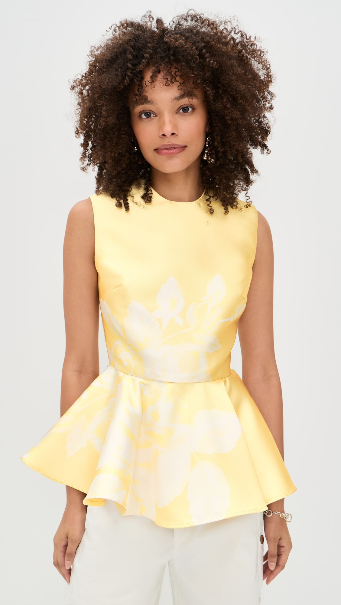 Flower Printed Peplum Top | Shopbop