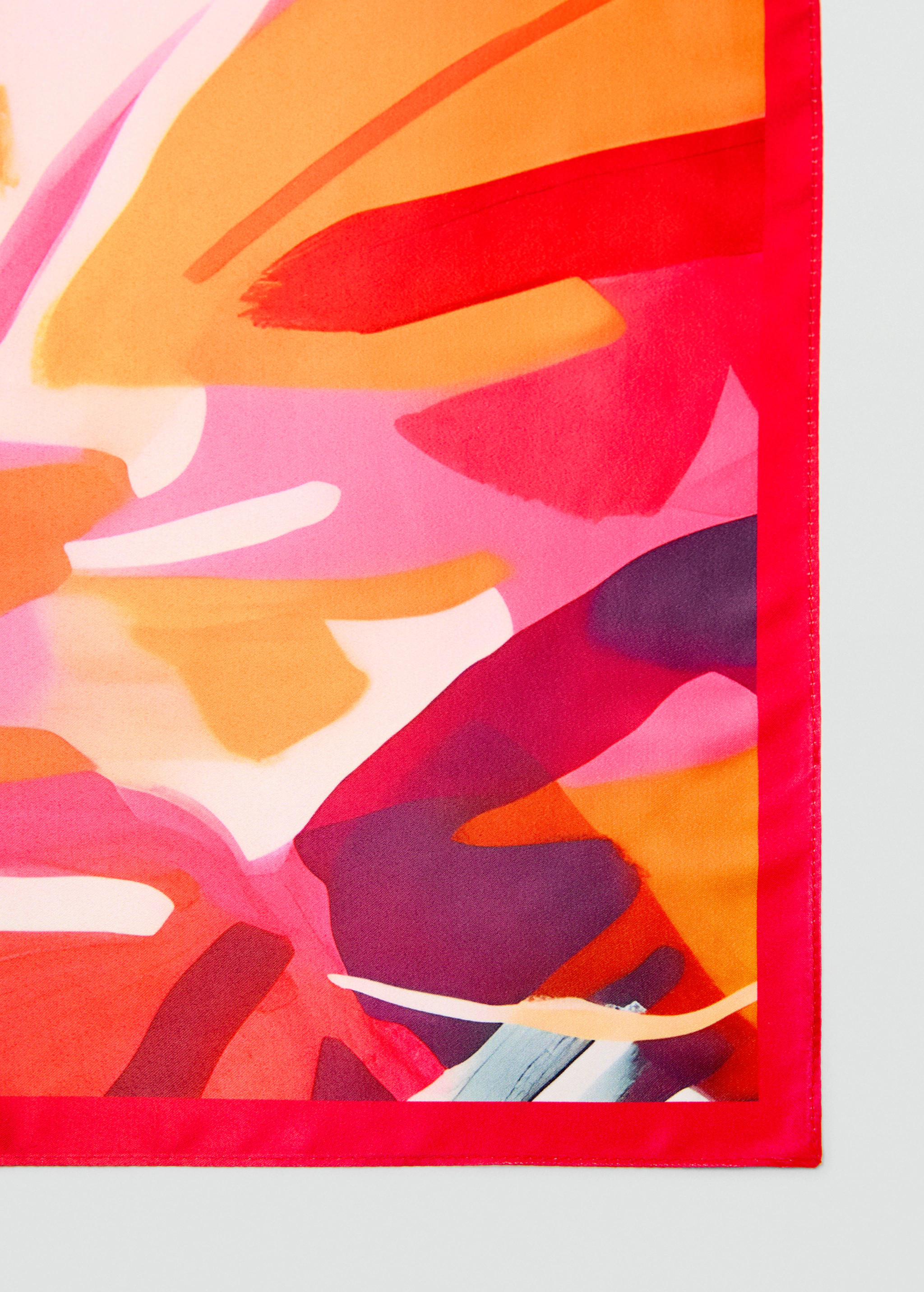 Multicolour print scarf - Woman | MANGO United Kingdom | MANGO (UK)