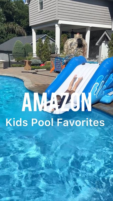 Amazon pool favorites for kids
Water slide, pool Basketball hoop, goggles, pool toys, reusable water balloons 

#LTKHome