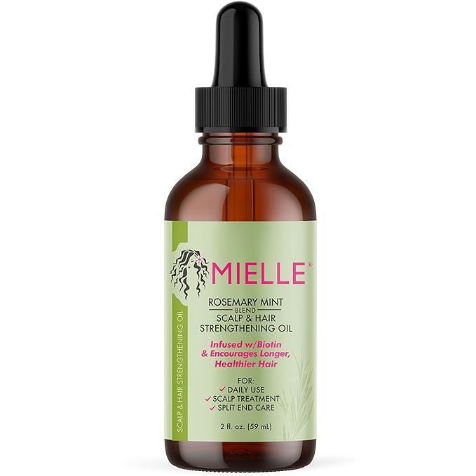 Mielle Organics Rosemary Mint Scalp & Hair Strengthening Oil for All Hair Types, 2 Ounce | Amazon (US)