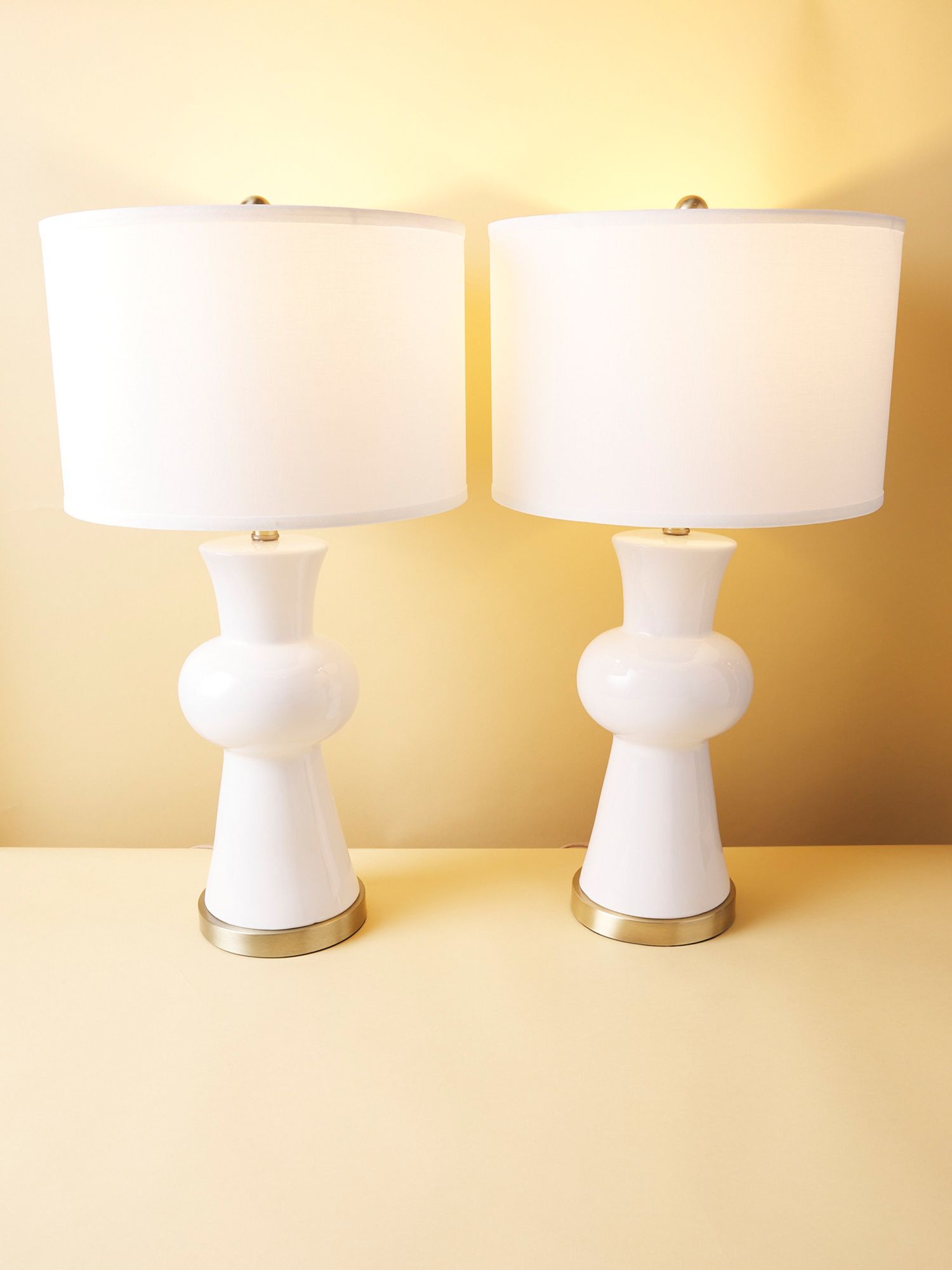 2pk 30in Ceramic Lola Column Table Lamps | HomeGoods