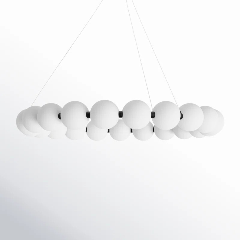 Joss & Main Minza Acrylic Dimmable LED Wagon Wheel Chandelier & Reviews | Wayfair | Wayfair North America