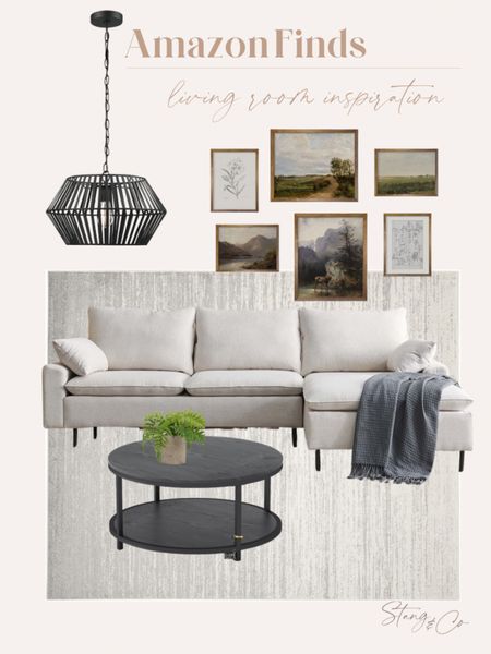 Living room inspiration - neutral style

Hanging light - cloud couch - sectional - round coffee table - faux plant - wall art set - gray living room - throw blanket - area rug

#LTKunder100 #LTKhome #LTKstyletip