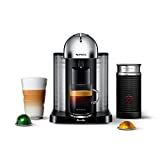 Nespresso Vertuo Coffee and Espresso Maker by Breville Aeroccino, Chrome | Amazon (US)