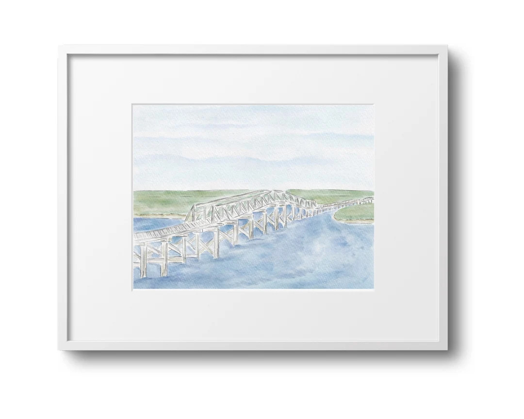 Sandwich Boardwalk Watercolor Art Printcape Cod Artposterpaintingdecorcape and Islandssandwich, M... | Etsy (US)