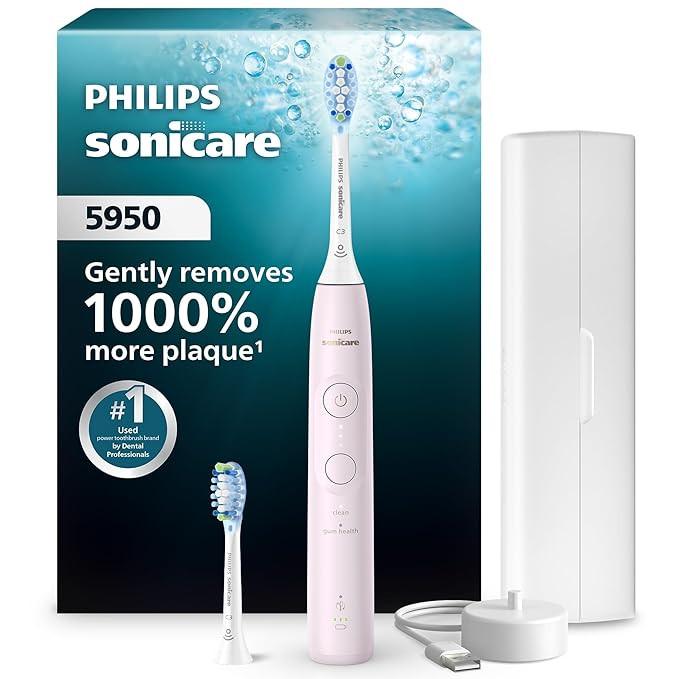 Philips Sonicare 5950 Series Electric Toothbrush with Pressure Sensor, SmarTimer, BrushPacer, 6 B... | Amazon (US)