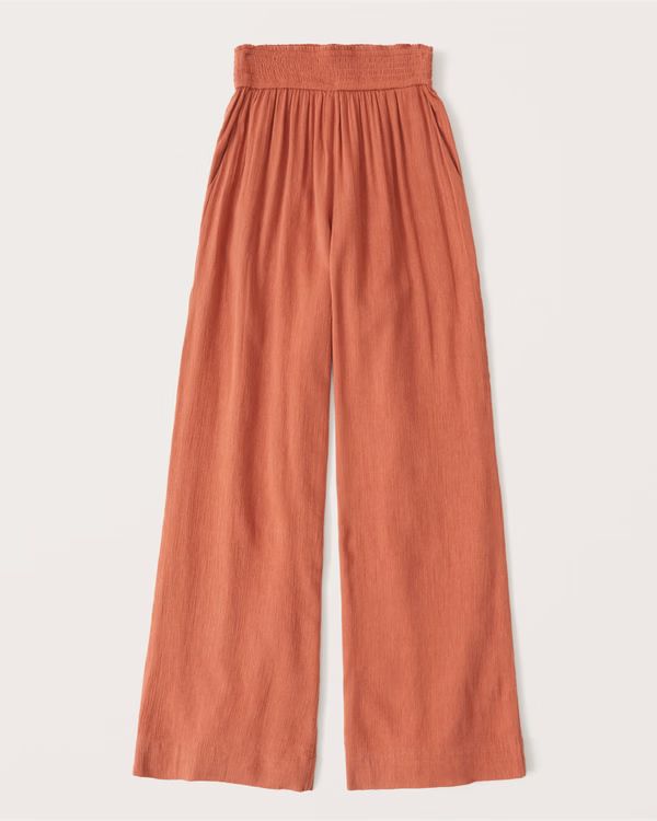 Pull-On Wide Leg Pants | Abercrombie & Fitch (US)