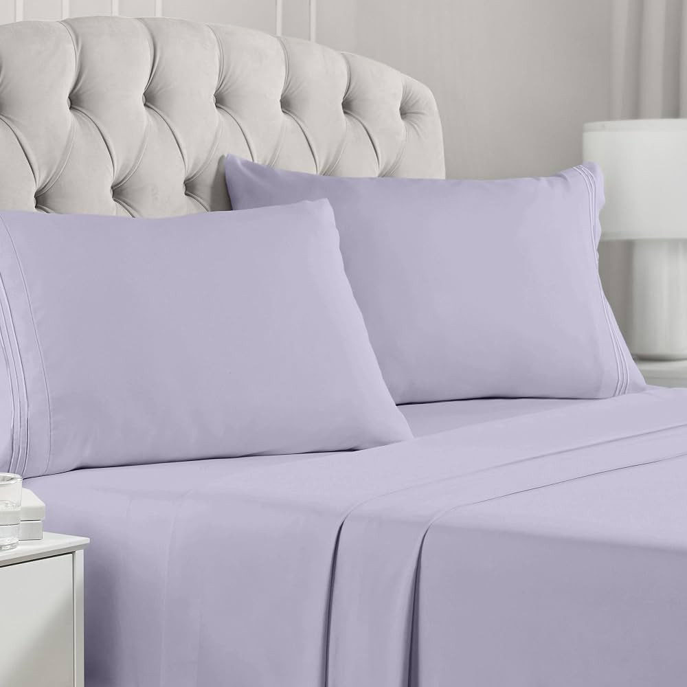 Mellanni Queen Sheets Set - 4 PC Iconic Collection Bedding Sheets & Pillowcases - Luxury, Extra S... | Amazon (US)