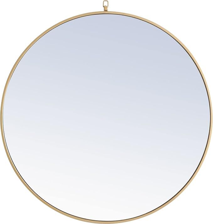 Elegant Decor MR4062BR Eternity Mirror, Brass | Amazon (US)