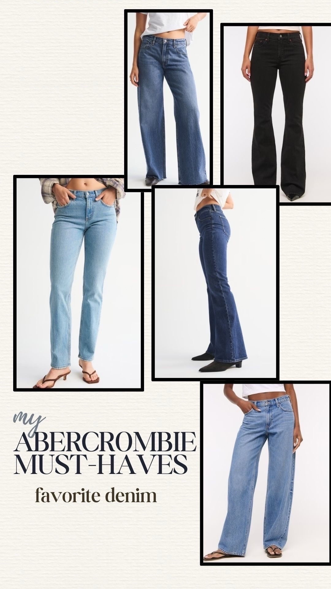 Abercrombie sale alert! 25-40% off all jeans + an extra 15% off with code DENIMAF

#LTKSaleAlert