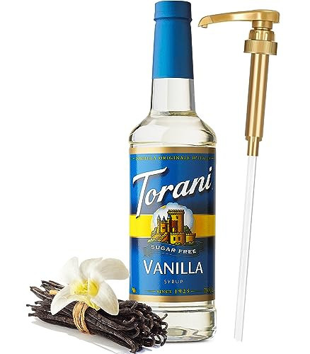 Sugar Free Vanilla Syrup for Coffee 25.4 Ounces | Torani Vanilla Syrup Sugar Free with Pump | Amazon (US)