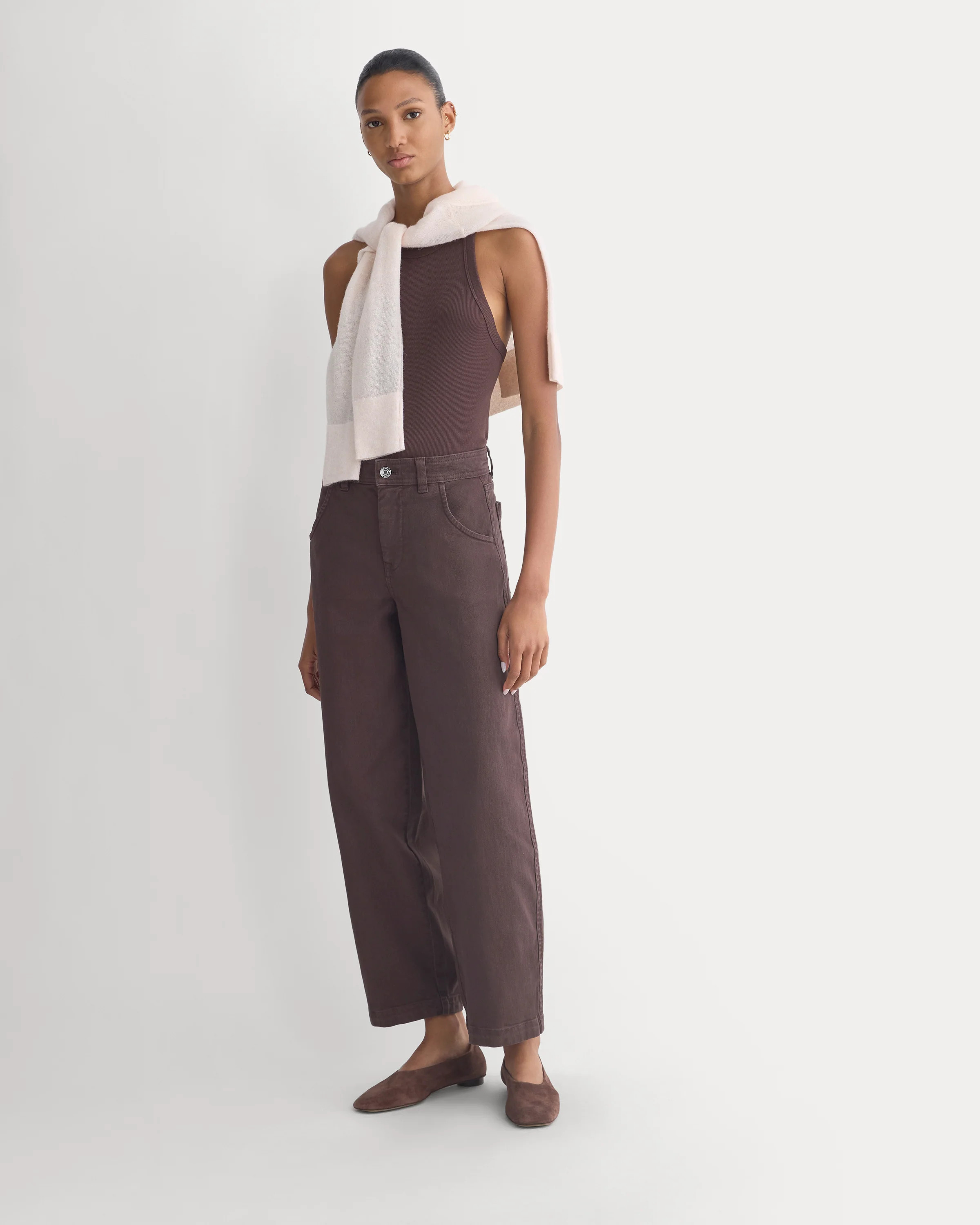 Utility Twill Barrel Pant | Coffee Bean | Regular | Everlane