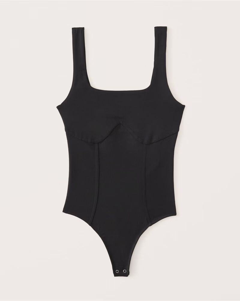 Women's Double-Layered Seamless Fabric Corset Bodysuit | Women's | Abercrombie.com | Abercrombie & Fitch (US)